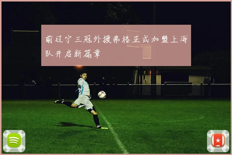 前辽宁三冠外援弗格正式加盟上海队开启新篇章
